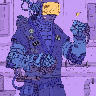 赛博朋克风人物头像(28张)