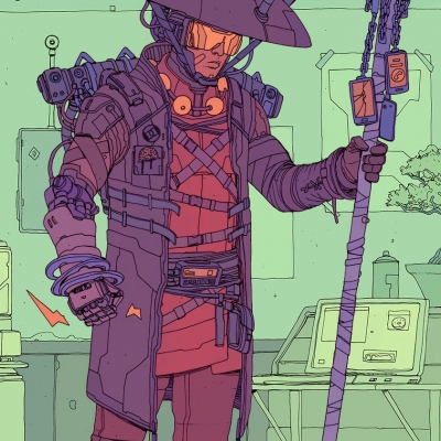 赛博朋克风人物头像(28张)