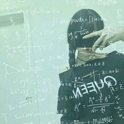 带有数学公式的女生头像(18张)