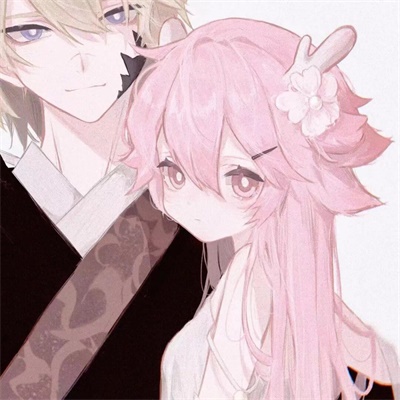 好看的不易撞双人情侣头像动漫(优选24张)