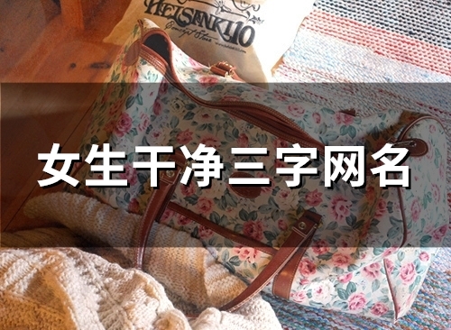 女生干净三字网名(116个) 女生干净三字网名(116个)