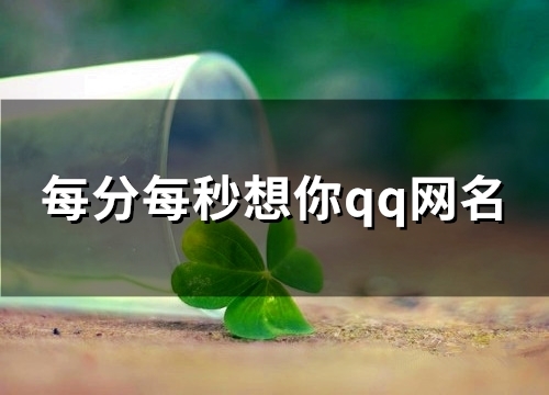 每分每秒想你qq网名(优选91个)
