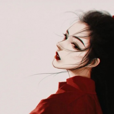 高清好看的红衣女子唯美古风头像图片大全(精选38张)