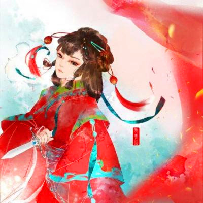 又美又飒的红衣女生动漫头像(精选28张)