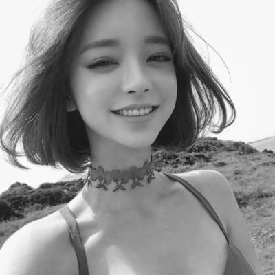 黑白女生头像可爱头像(精选22张)