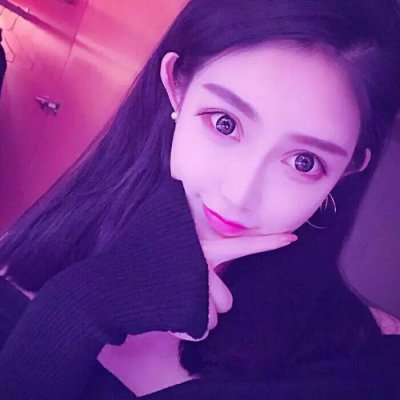 梦幻冰紫色星空少女头像(18张)