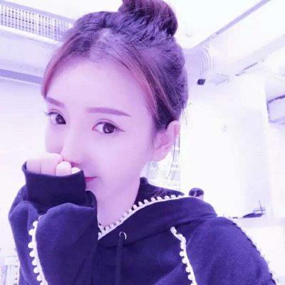 梦幻冰紫色星空少女头像(18张)