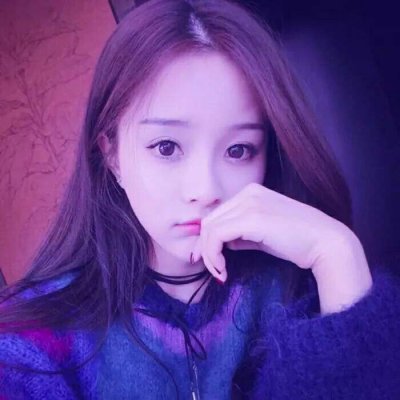 梦幻冰紫色星空少女头像(18张)