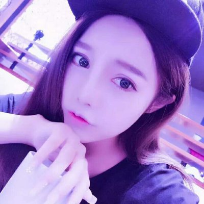 梦幻冰紫色星空少女头像(18张)