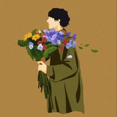 原创手绘简约情侣头像(16张)