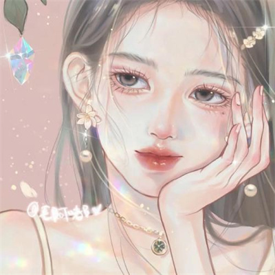 简约手绘情侣头像一男一女(20张)