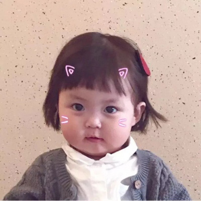 高清超可爱的萌娃头像呆萌小女生图片(优选24张)