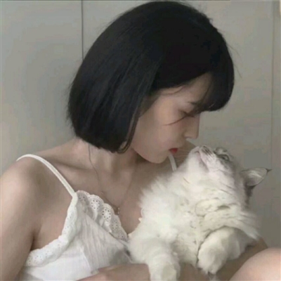 漂亮女生怀抱萌猫头像大全(精选24张)