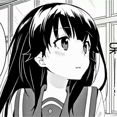 黑白女漫头像图片大全(共24张)