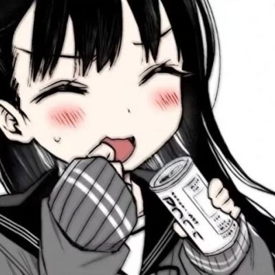 黑白女漫头像图片大全(共24张)