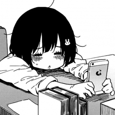 黑白女漫头像图片大全(共24张)