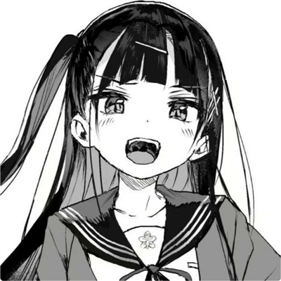 黑白女漫头像图片大全(共24张)