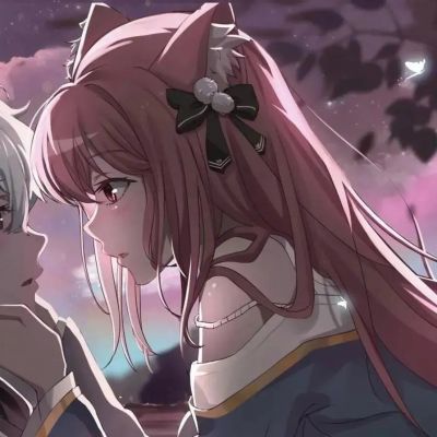 微信情头动漫一男一女图片(18张)