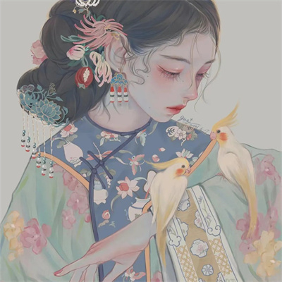 古风头像女素描动漫图片(20张)