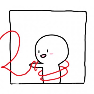 高清简笔画情侣头像小人图片大全(共18张)