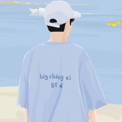 简约手绘情头一男一女(优选24张)