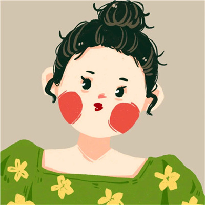 简约手绘情头一男一女(优选24张)