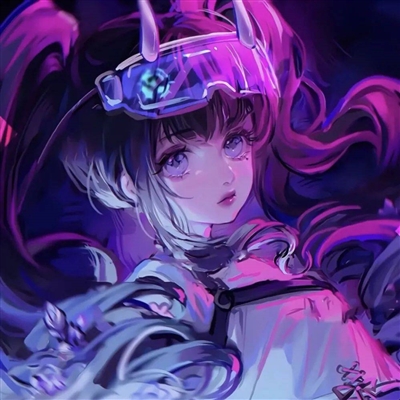 高清好看的紫色头像女生动漫图片大全(16张)