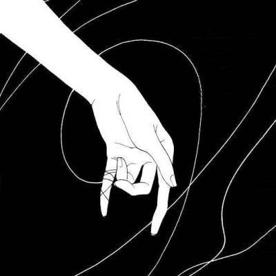 黑白动漫手控头像图片大全(优选16张)